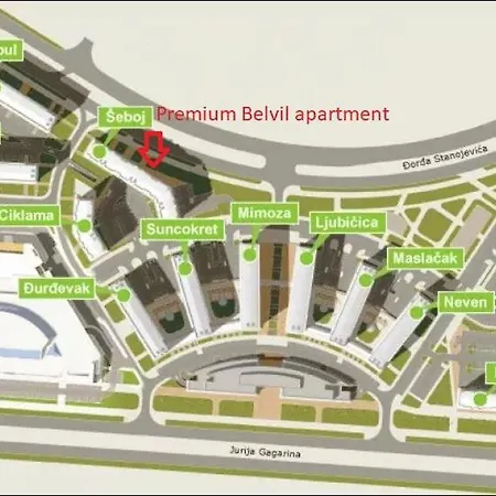 アパート Premium Belvil Apartment, Free Parking ベオグラード